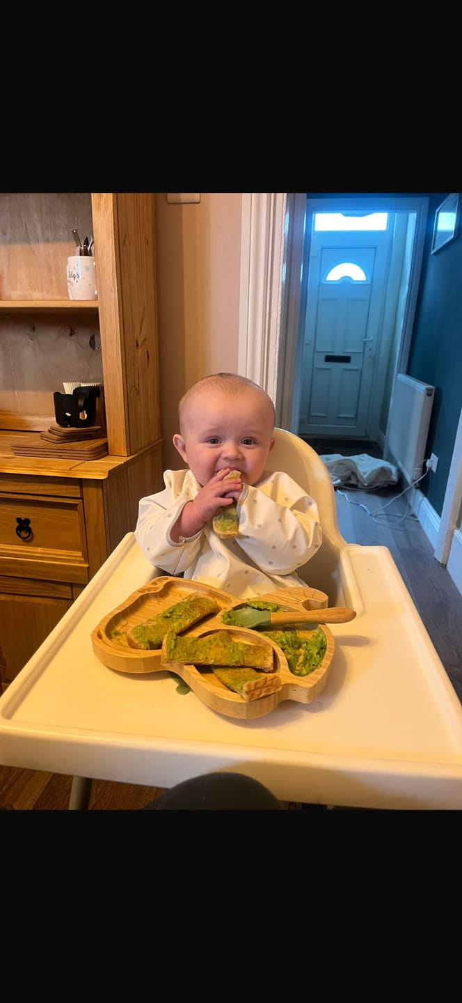 Customer photo review of Elephant Bamboo Feeding Set - Plate, Bowl, Spoon & Fork Gift Set