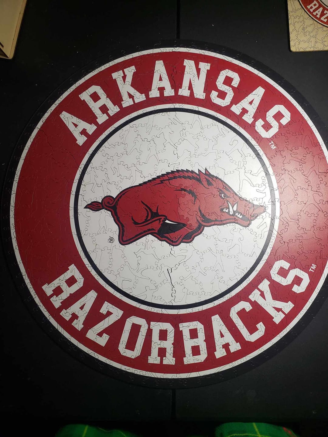 Customer photo review of University of Arkansas - Wooden Puzzle