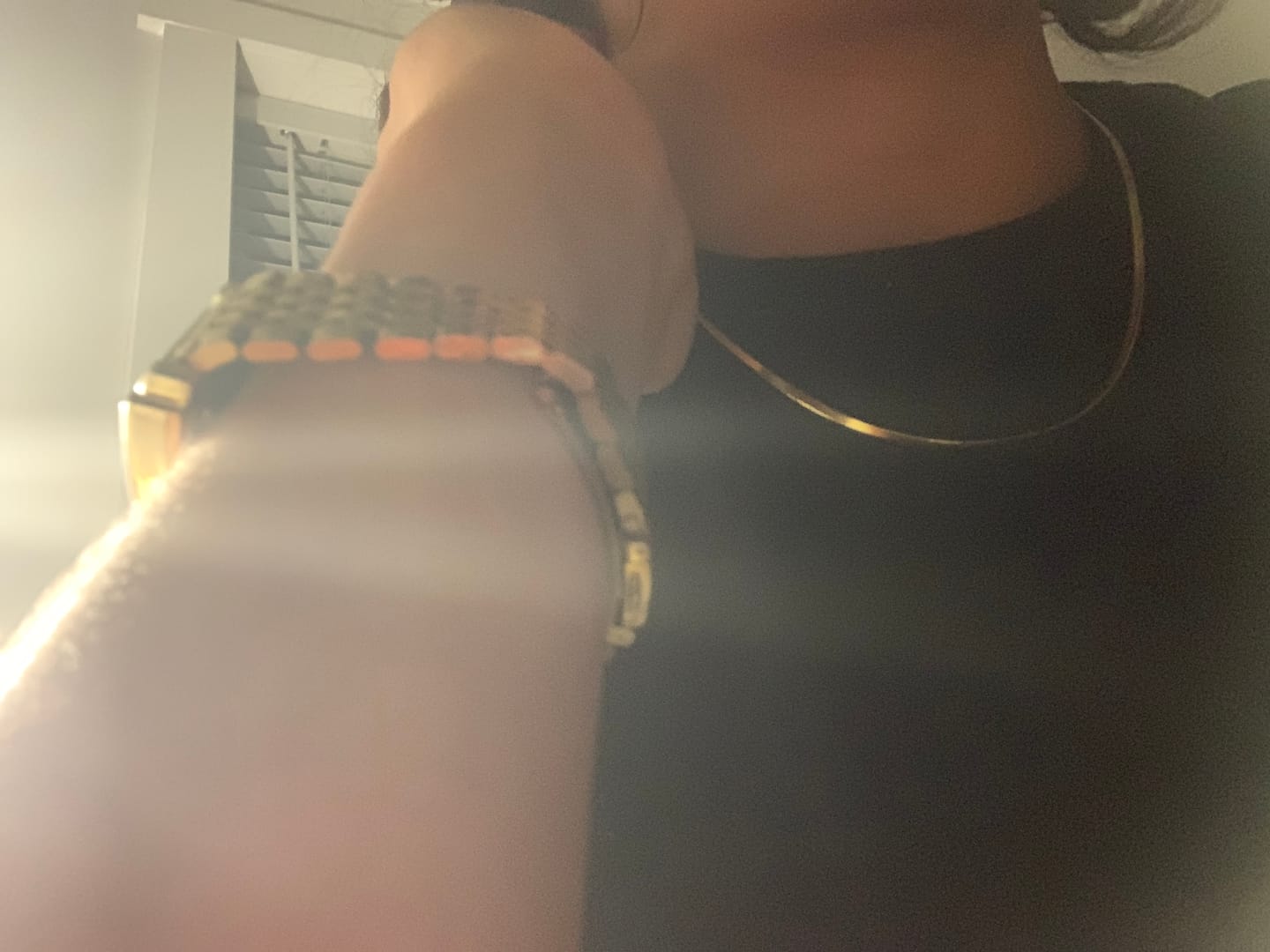 Customer photo review of Herringbone Necklace