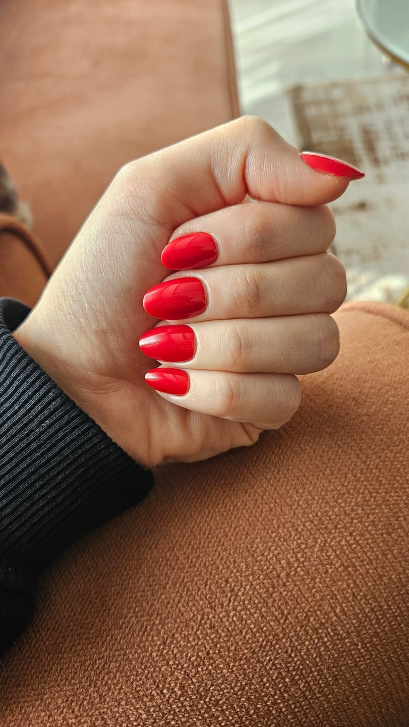 Customer photo review of Scarlet Flame - Short Oval - 30 Adet Takma Tırnak