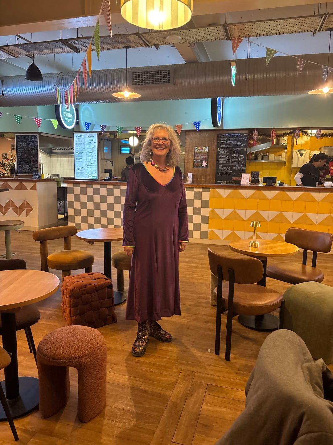Customer photo review of Plain Stretch Velvet Fabric