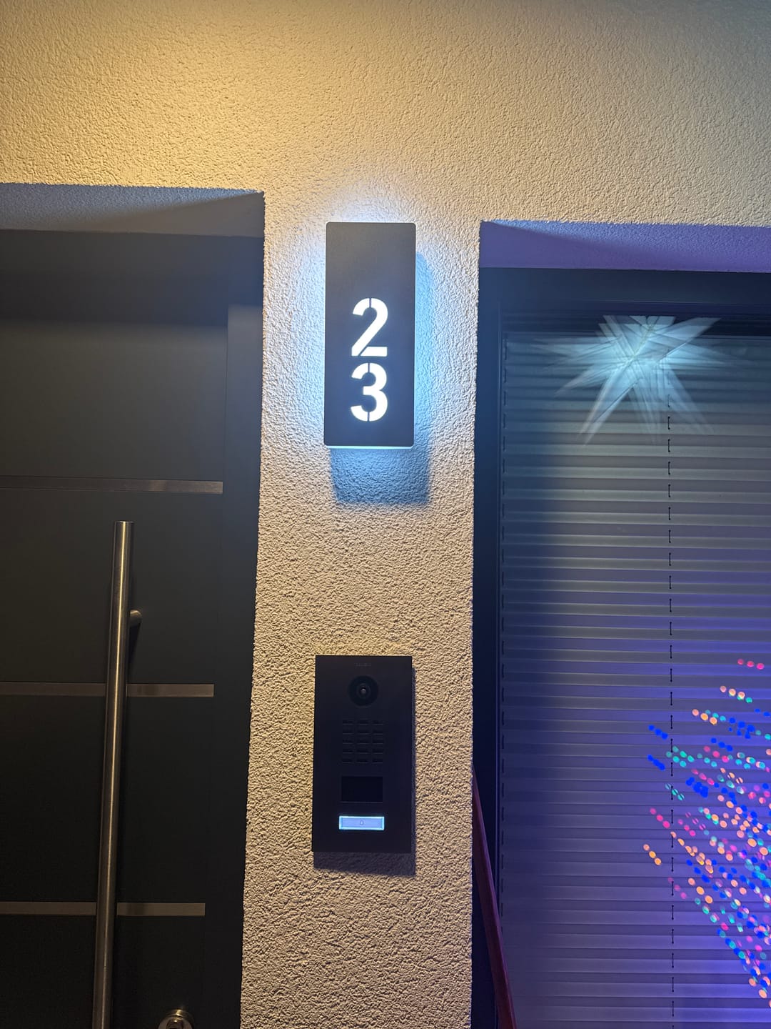 Customer photo review of Numero civico luminoso modello Lux M1