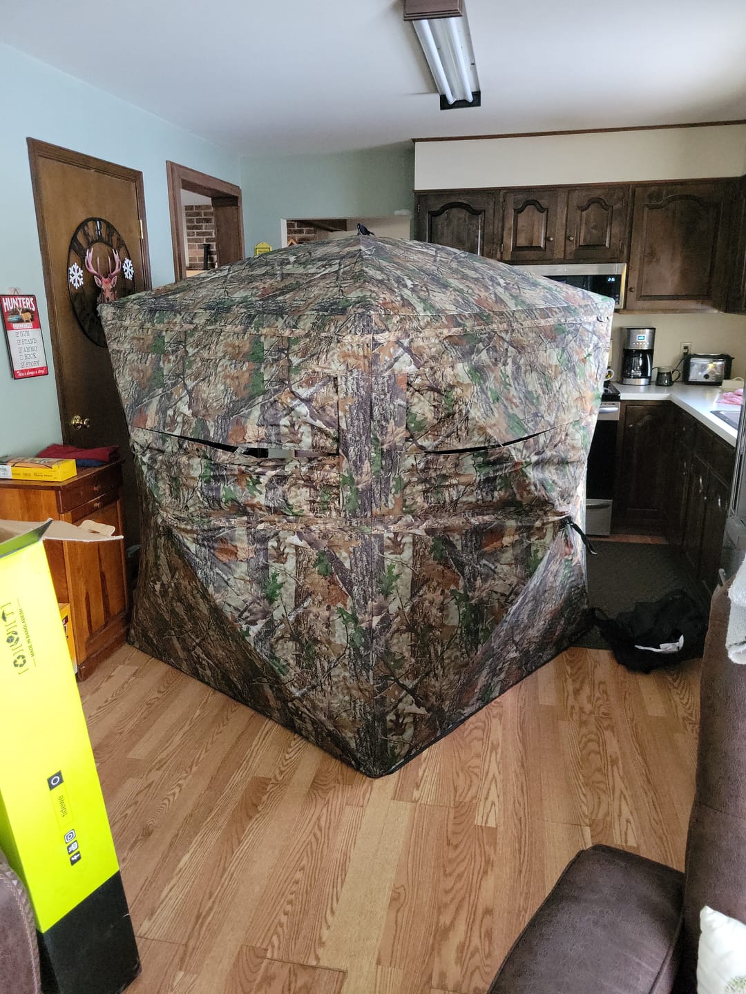 Customer photo review of FLASH SALE VisX/VisMax See Through Hunting Blind, Pop Up Ground Deer Blind