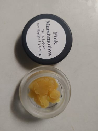Customer photo review of Pink Marshmallow | THCA Badder