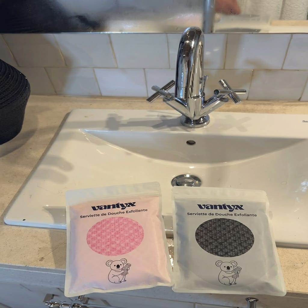 Customer photo review of Serviette de Douche Exfoliante Vantyx