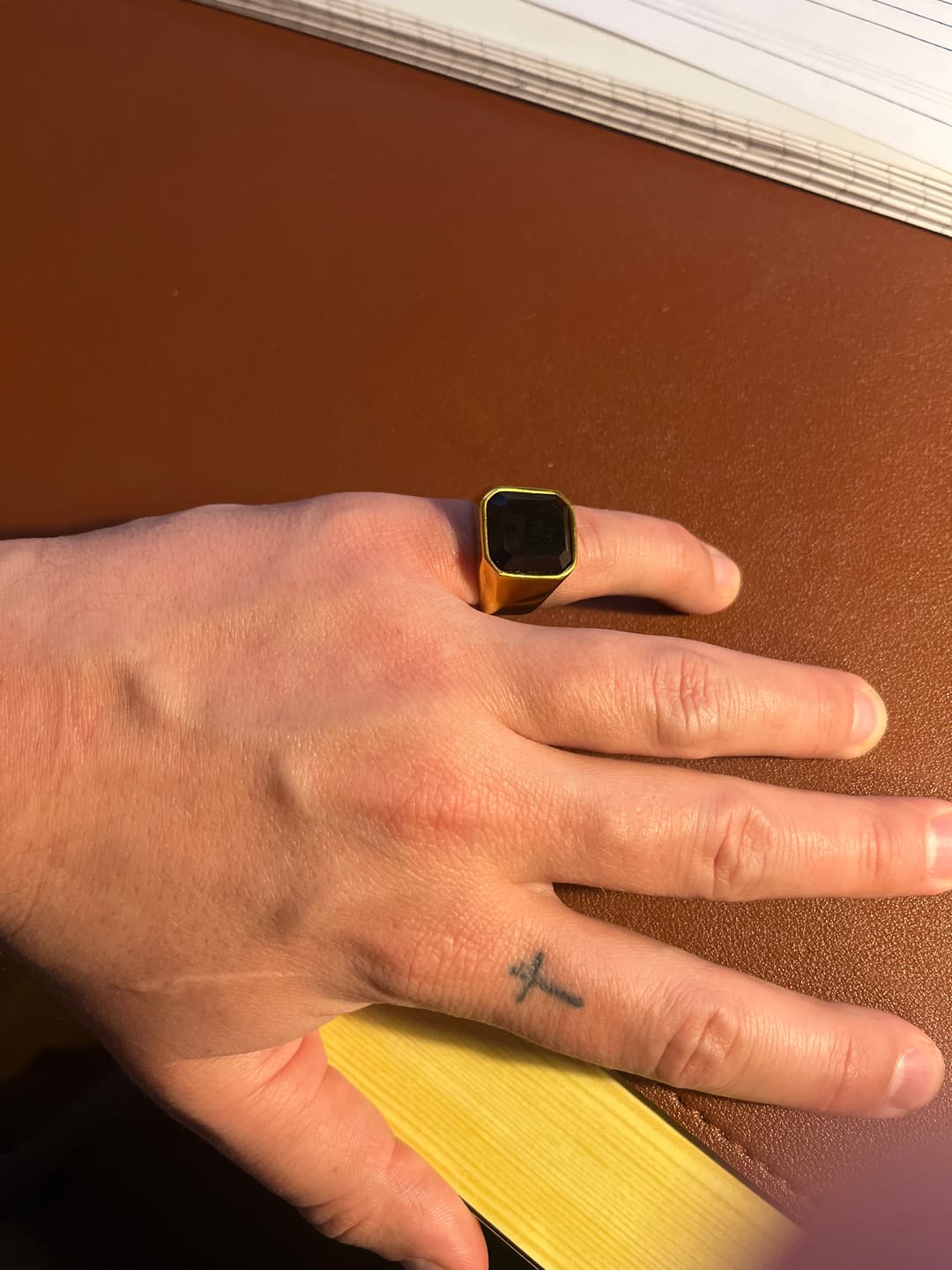 Customer photo review of Royal Signet Ring (Gold)