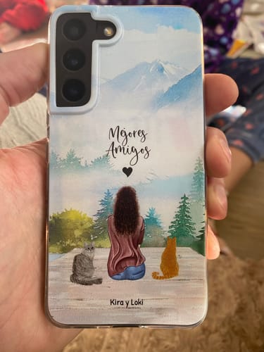 Customer photo review of Siempre conmigo - Funda personalizada