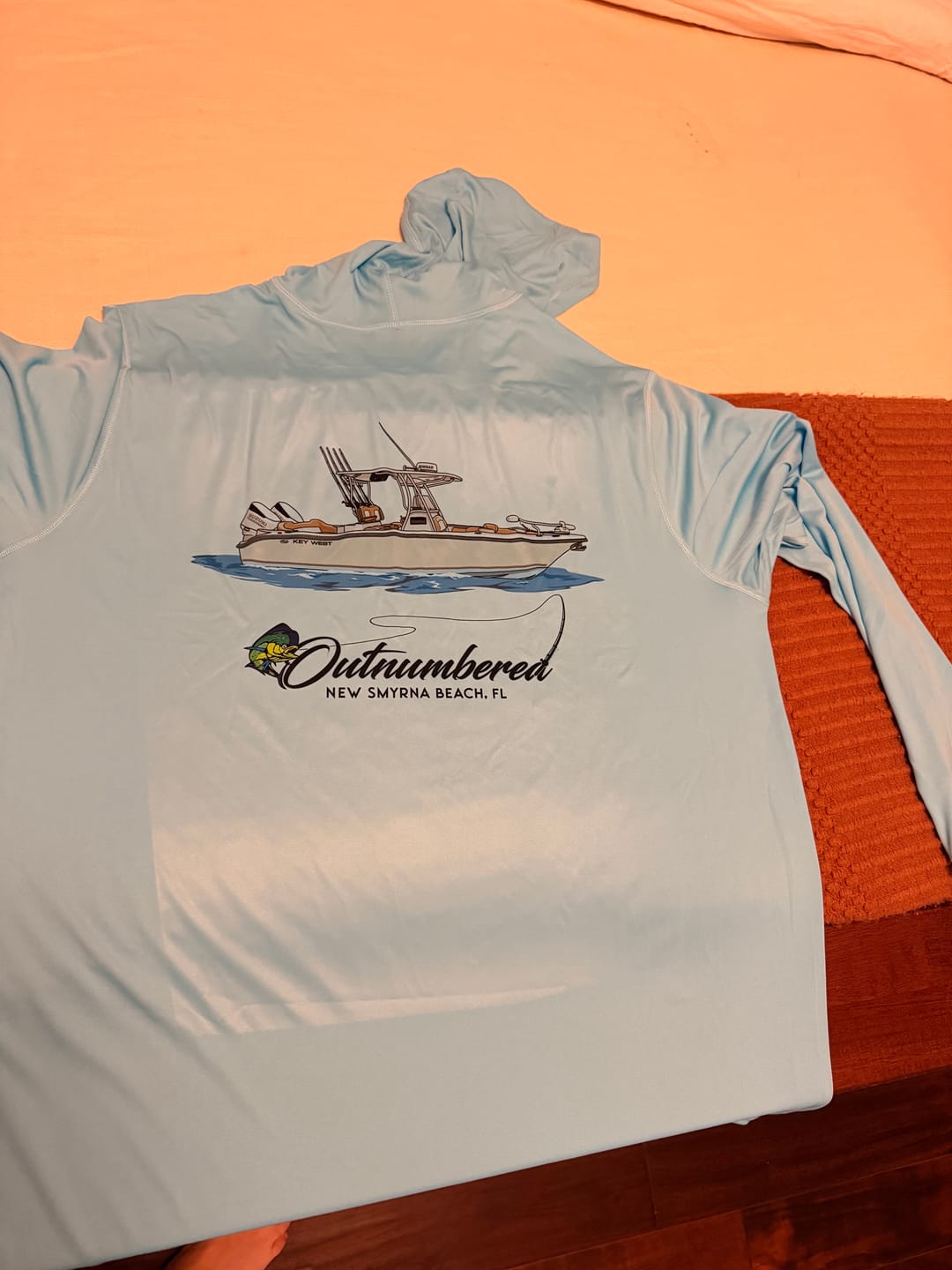 Customer photo review of Custom Dri-Fit Fishing Hoodies