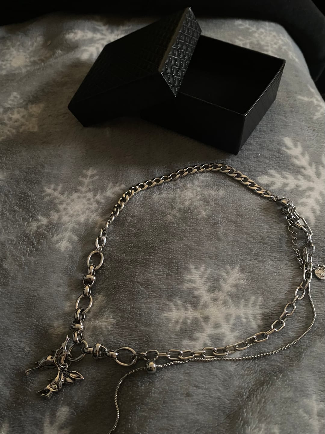 Customer photo review of Aelfric Eden Butterfly Pendant Necklace