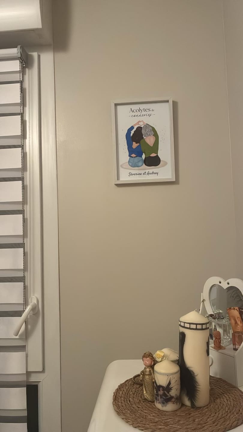 Customer photo review of Affiche Personnalisée - Meilleures Amies