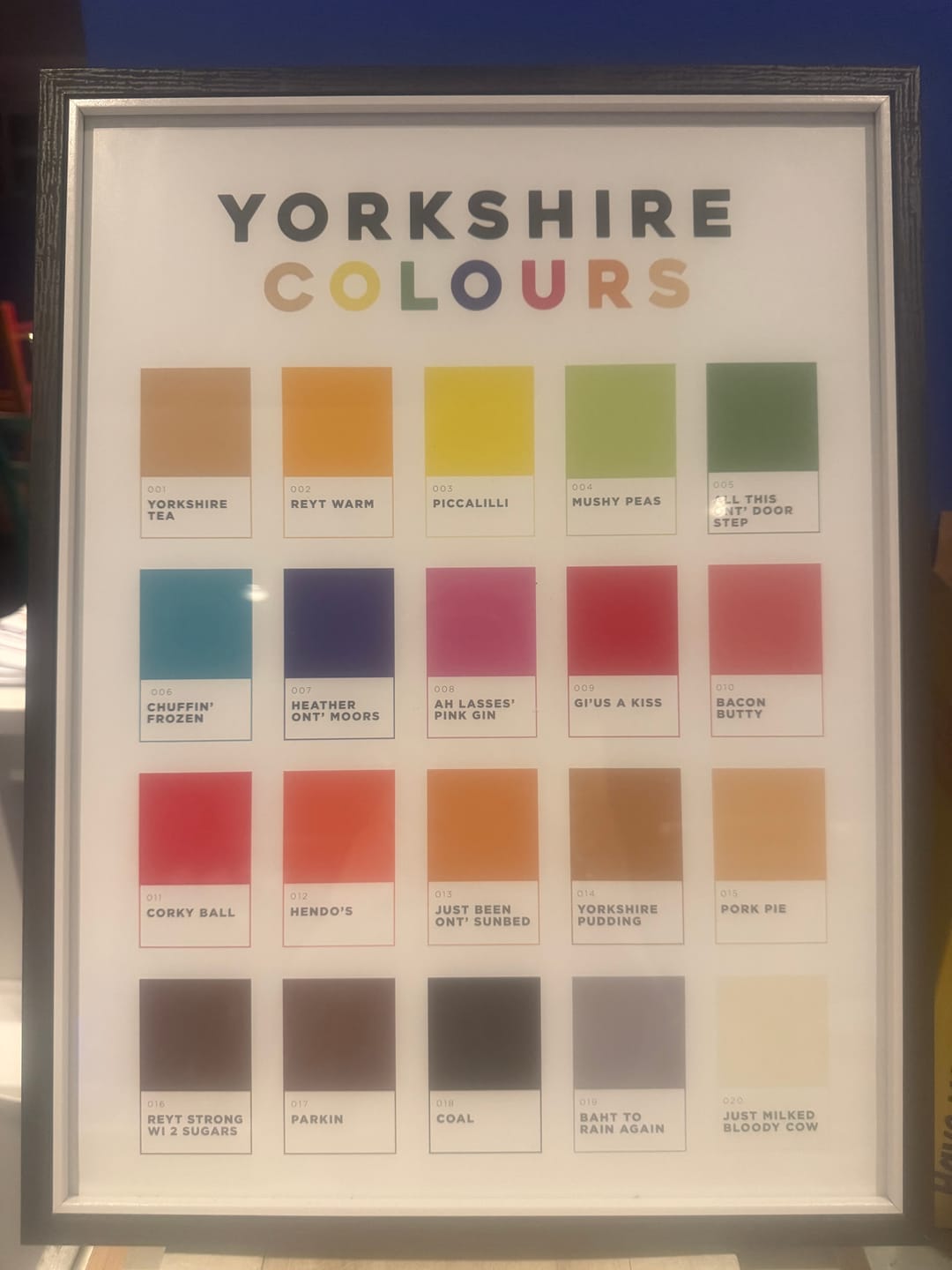 Customer photo review of Yorkshire Colours - Print
