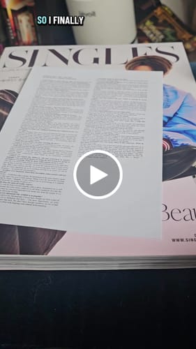 Customer video review of SINGLES Japan - ATEEZ Hongjoong Cover 2 types [DEC issue 2025]