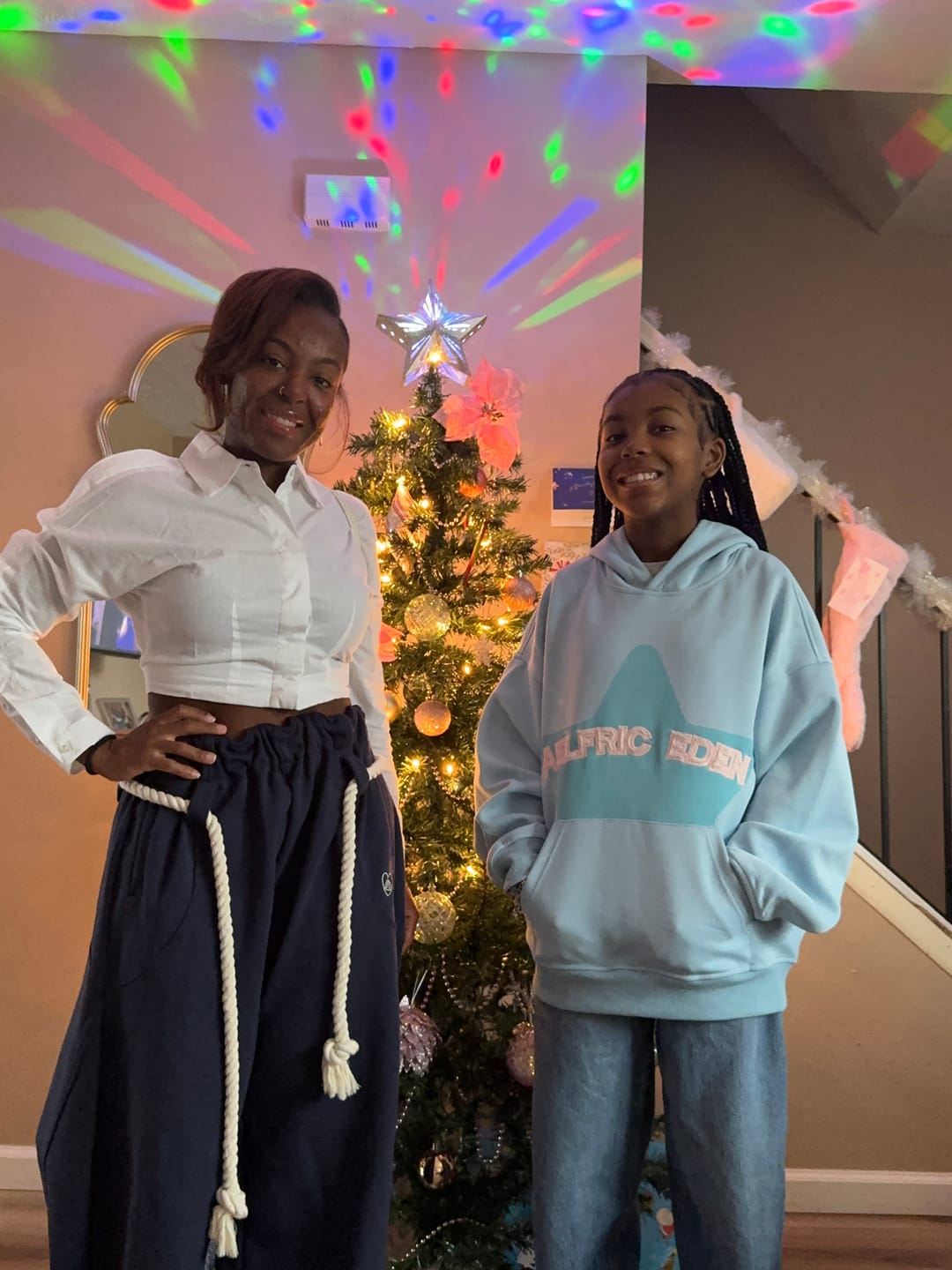 Customer photo review of Aelfric Eden Oversized Colorful Eden Star Pullover Hoodie