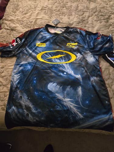 Customer photo review of DOUBLE DRAGON - BOWLING JERSEY