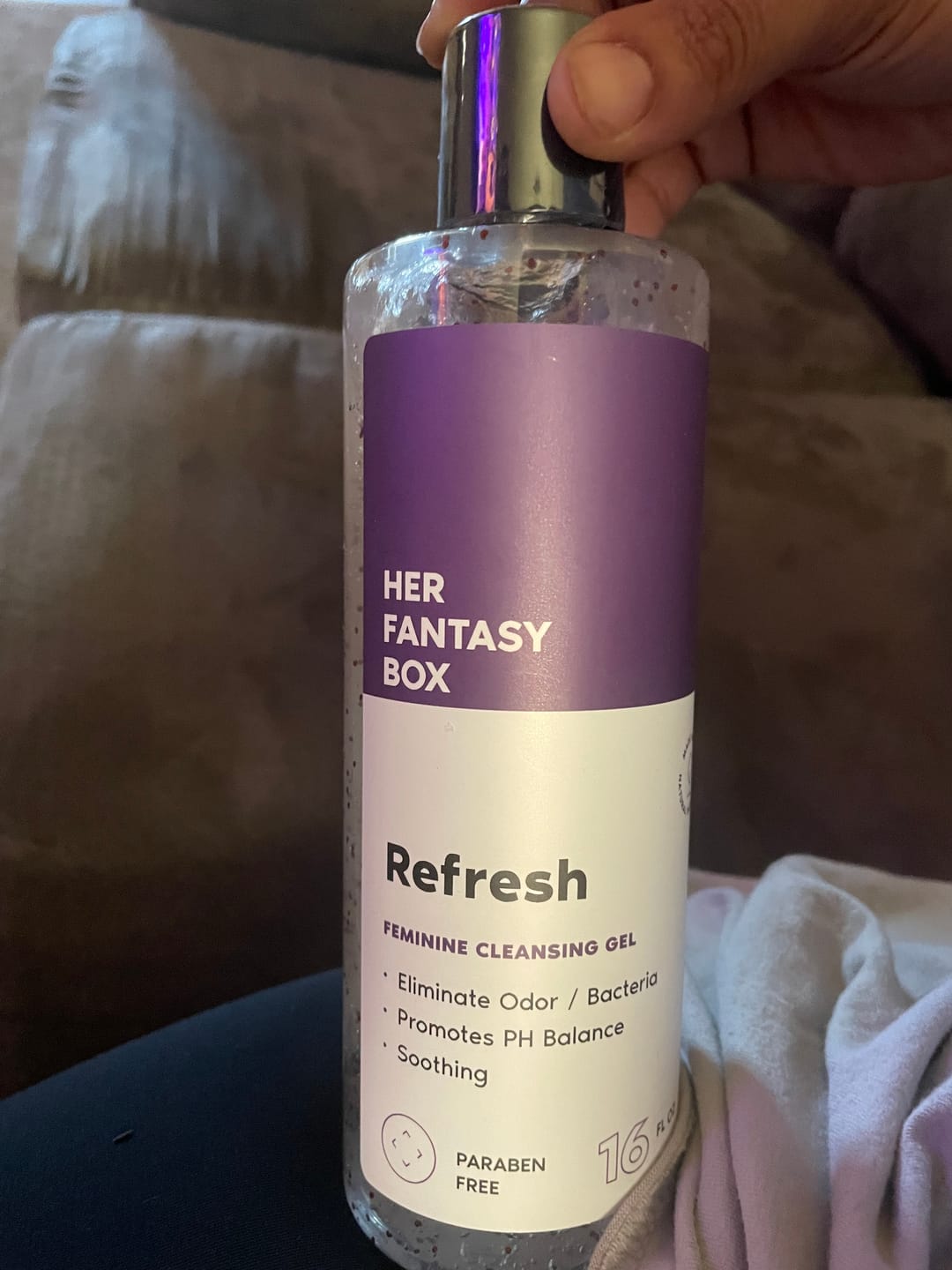 Customer photo review of Refresh Plant Based Yoni Gel Wash (pH Balancing) - 3 pk