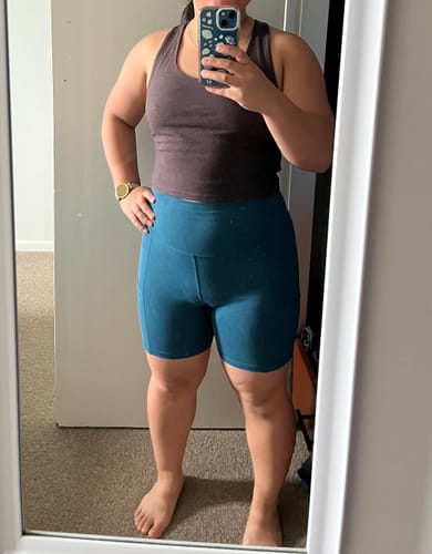 Customer photo review of Hemp Bike Short with Pockets