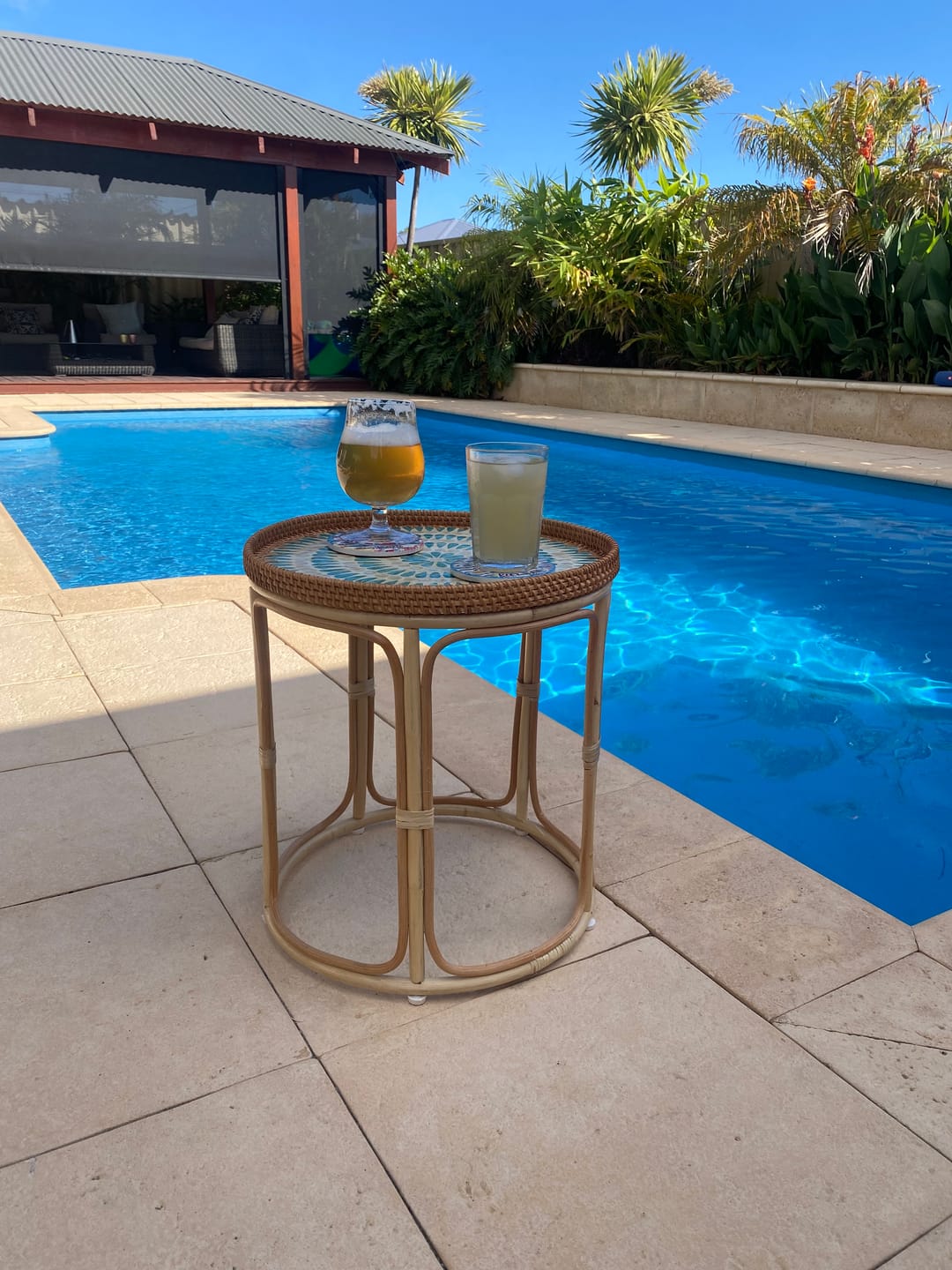 Customer photo review of Serene Rattan Table Set
