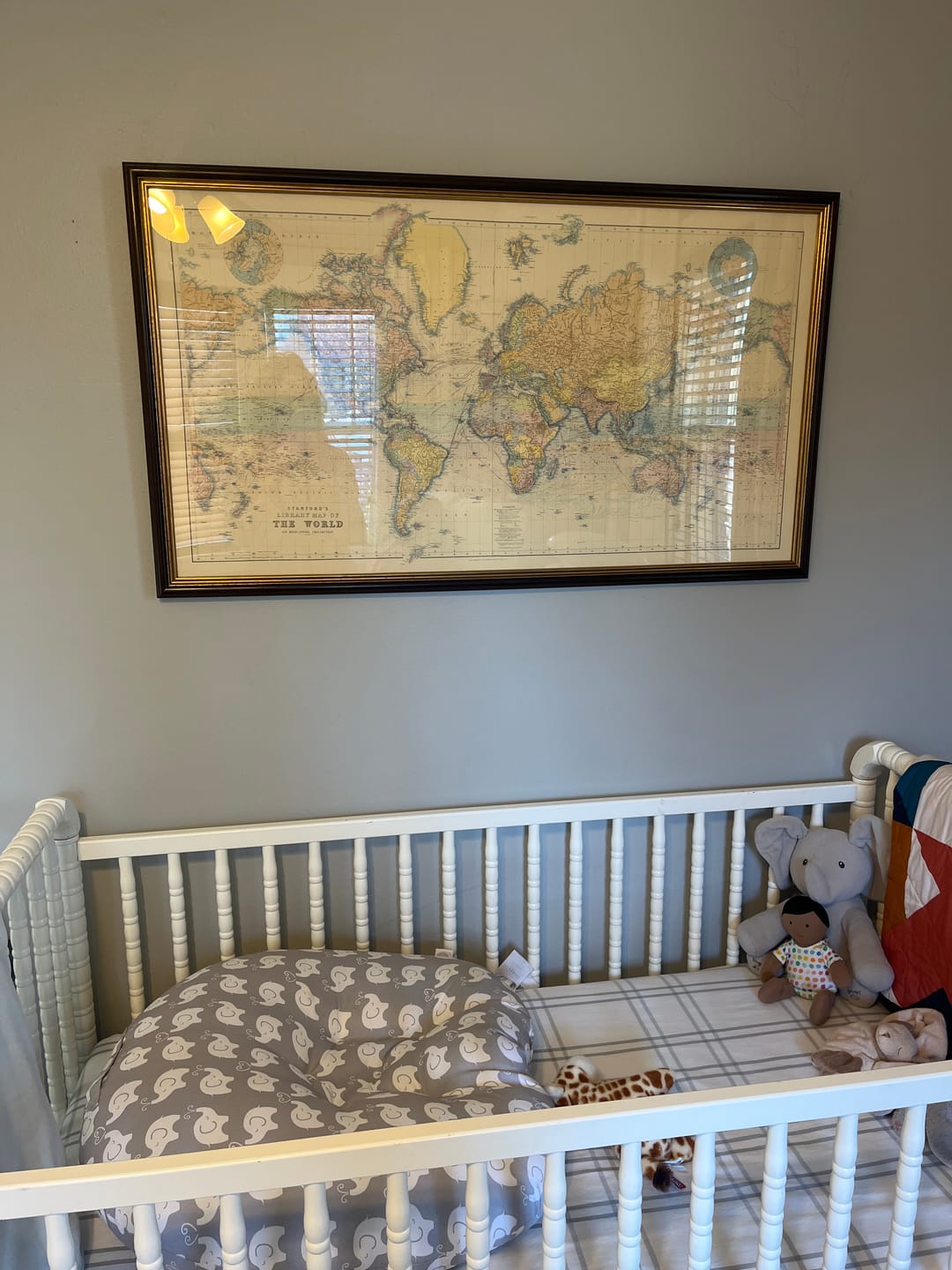 Customer photo review of Old World Map by Edward Stanford, 1898 - Masterpiece Vintage Atlas Wall Chart