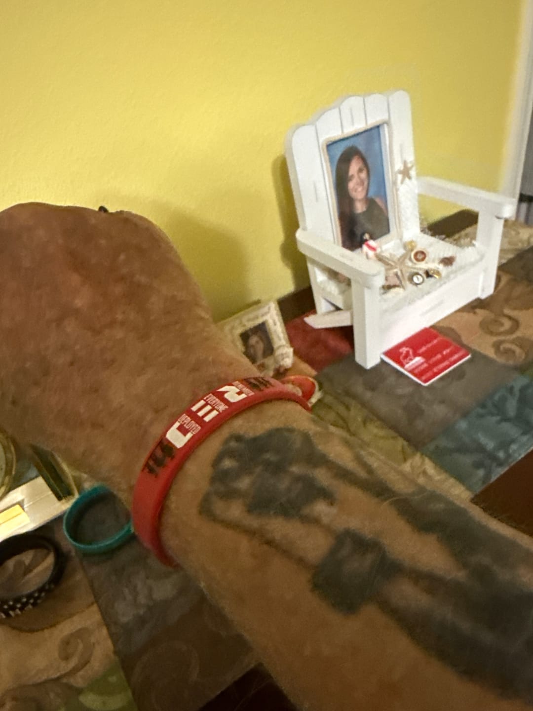 Customer photo review of Remember Everyone Deployed - Silicone Bracelet