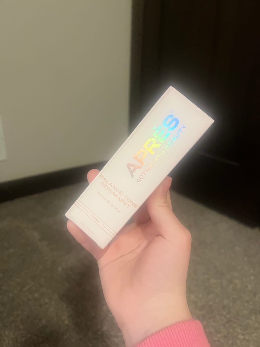 Customer photo review of Balancing Serum Face + Body Mist