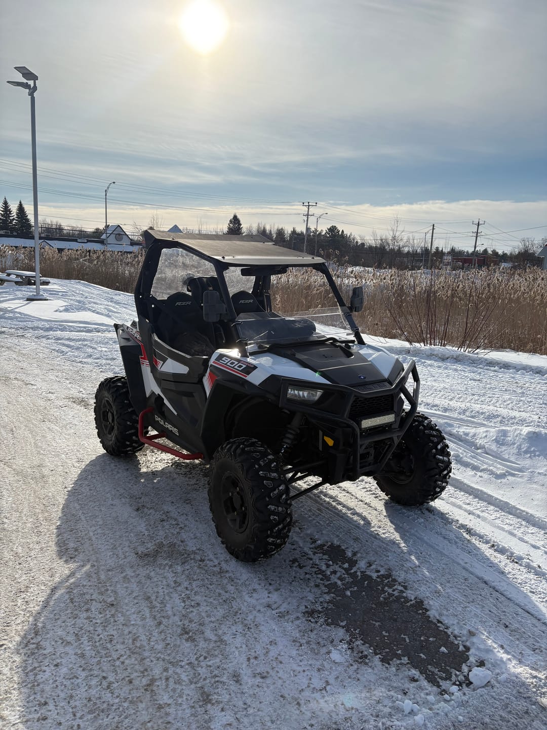 Customer photo review of UTV Sound Bar RGB 25'' Bluetooth Multicolor Lights 500W Amplifier 1.25''-2'' Roll Bar