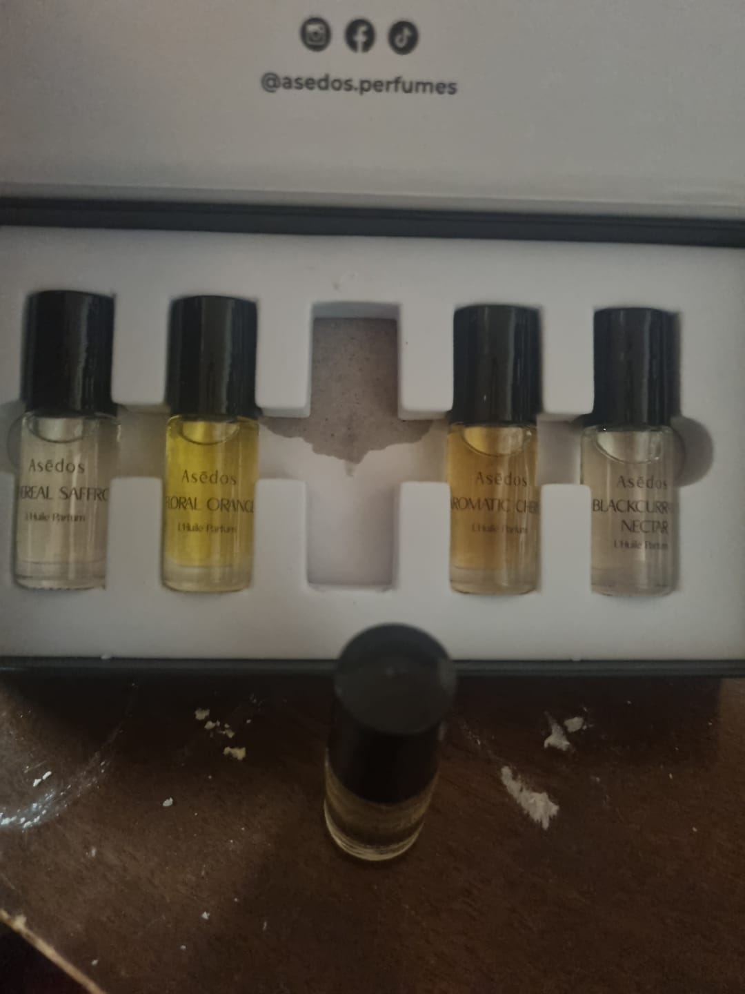 Customer photo review of Asēdos Perfume Oil Set - Her Collection