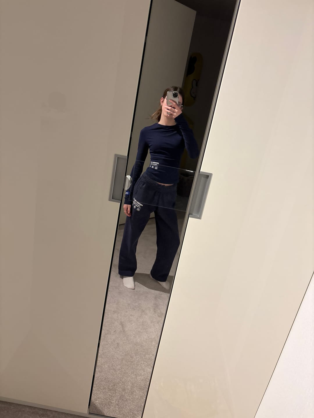 Customer photo review of LABEL STRAIGHT LEG SWEATPANTS FUTURE DUSK