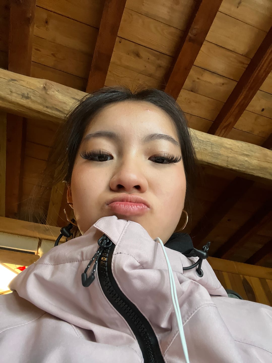 Customer photo review of Women's Off White Multifunctional Waterproof Insulated Snow Jacket