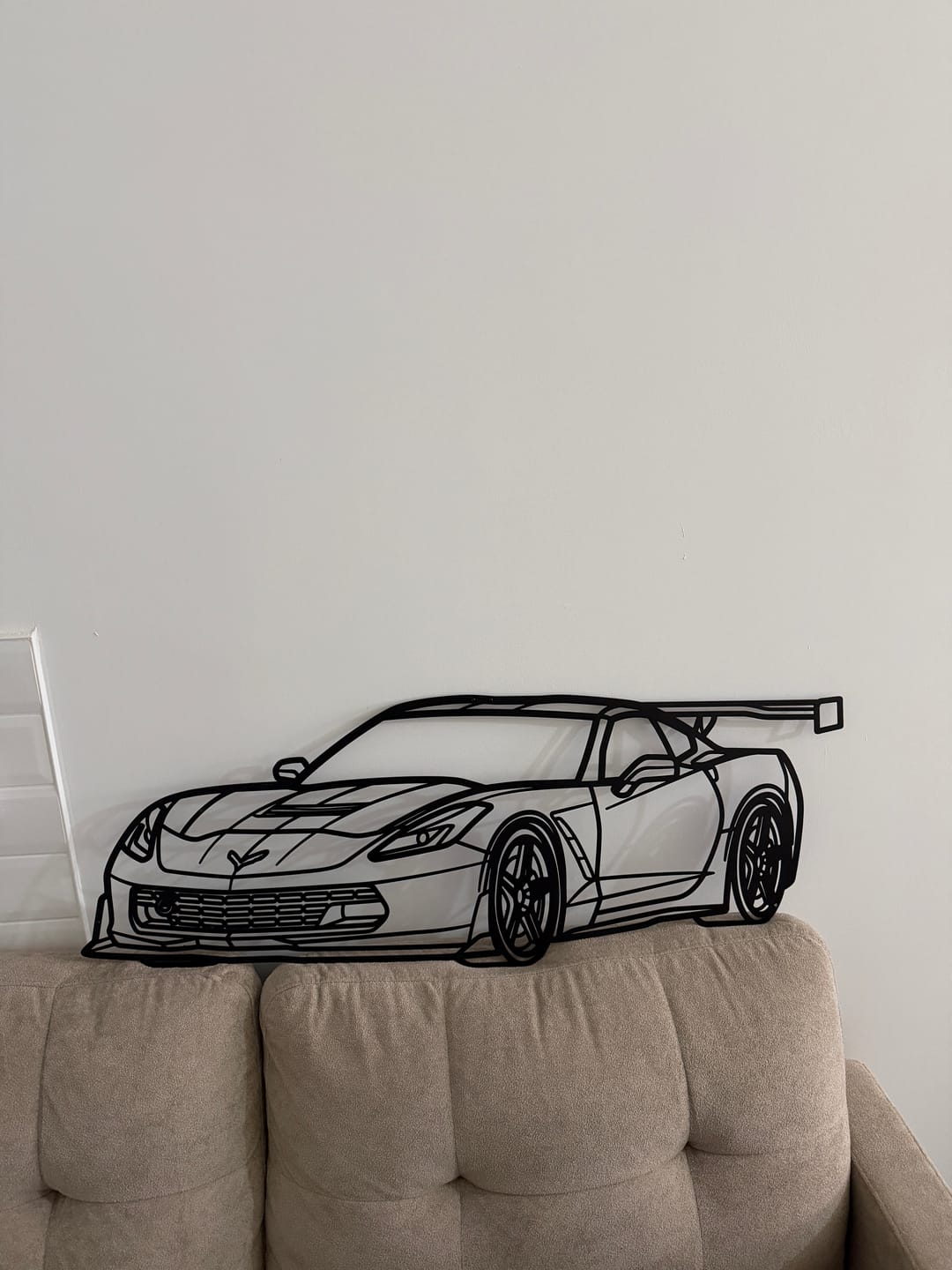 Customer photo review of Your Custom Metal Car Silhouette