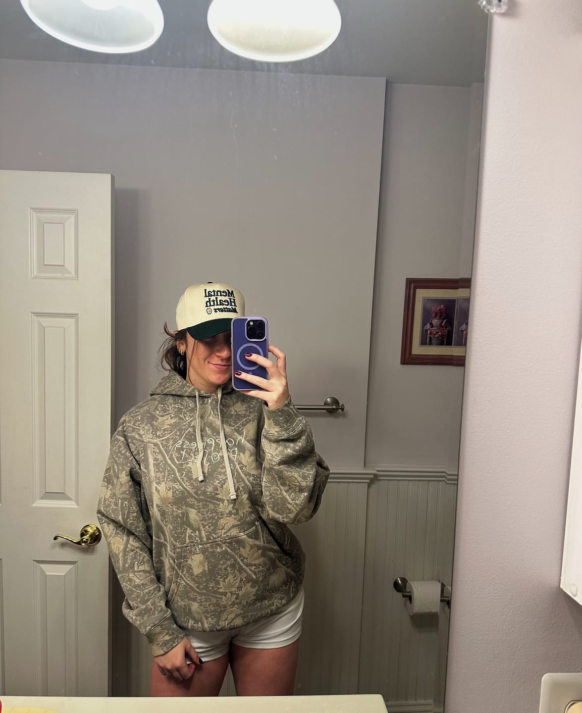 Customer photo review of MHM Hat Natural/Forest Green