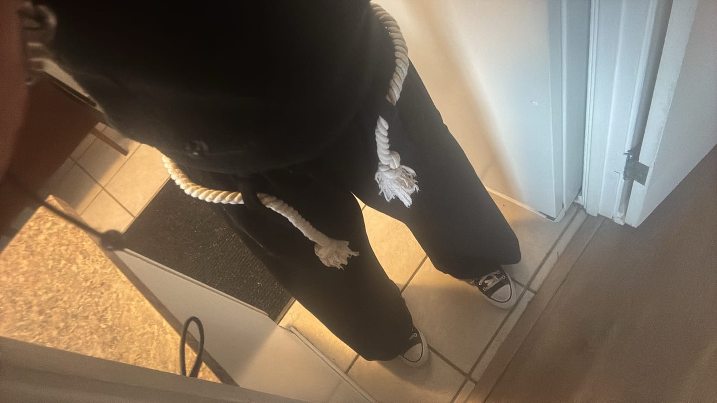 Customer photo review of Aelfric Eden Super Baggy Barrel Sweatpants