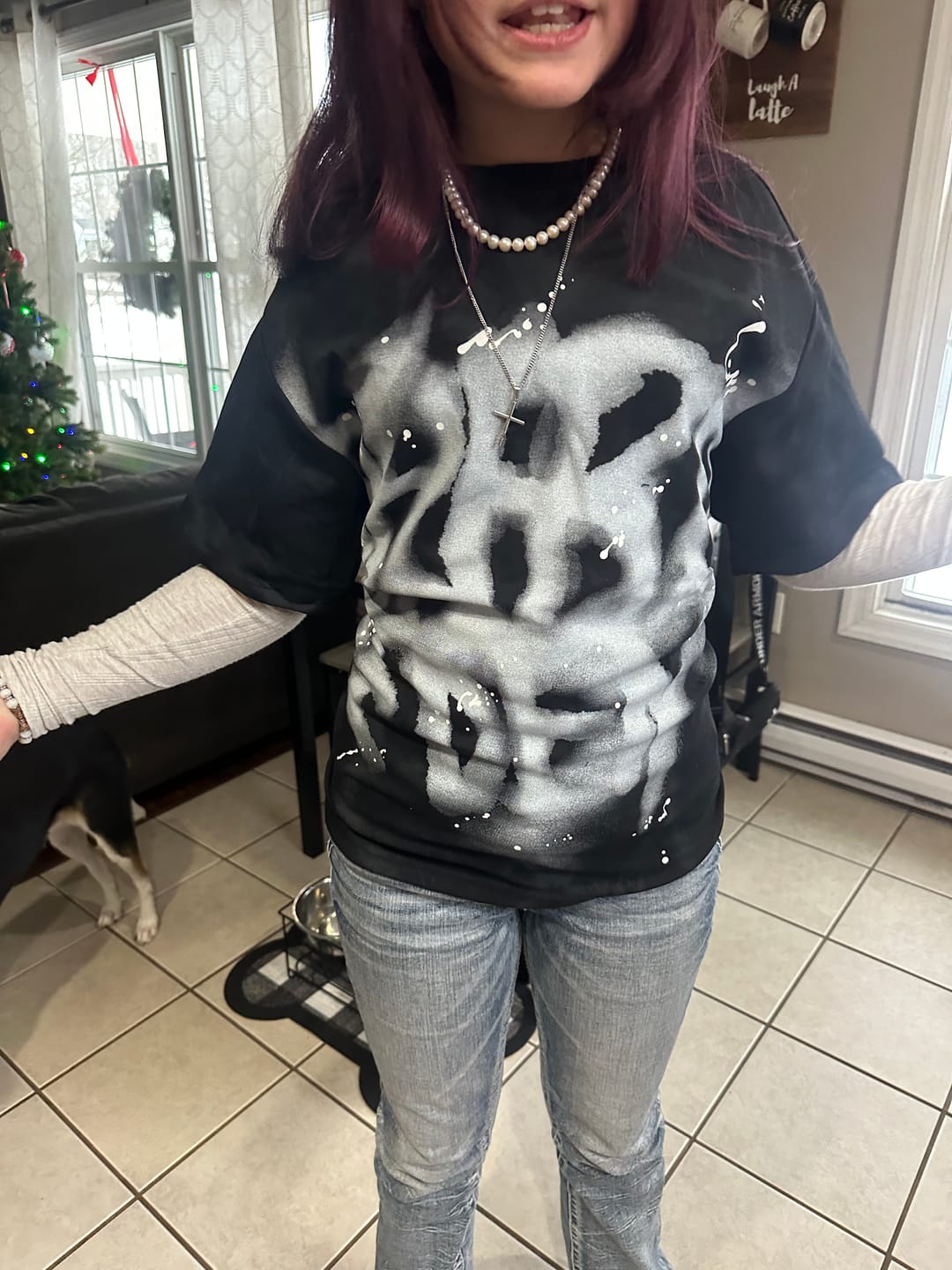 Customer photo review of Aelfric Eden Washed Abstract Graphic Tee