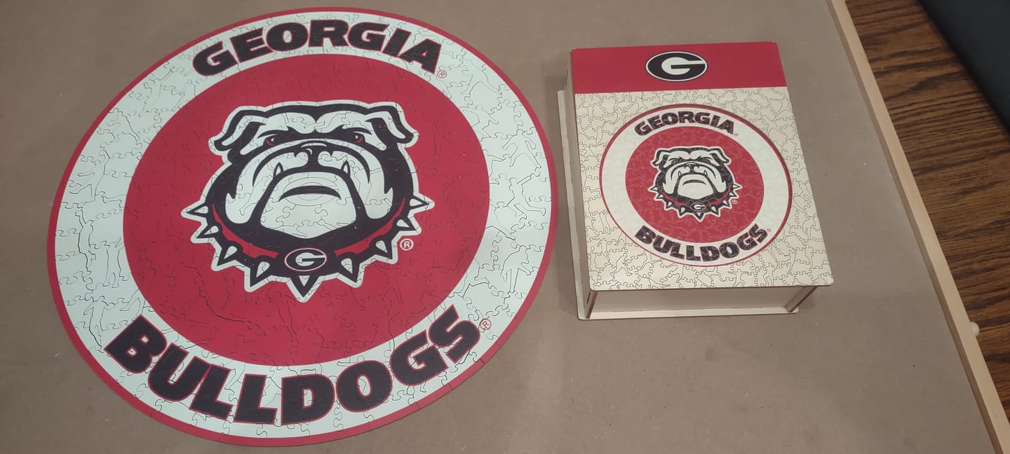 Customer photo review of University of Georgia - Wooden Puzzle