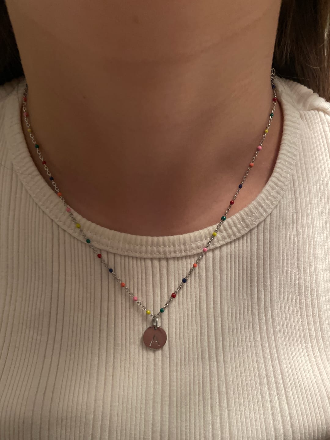 Customer photo review of Collar Letras ABC