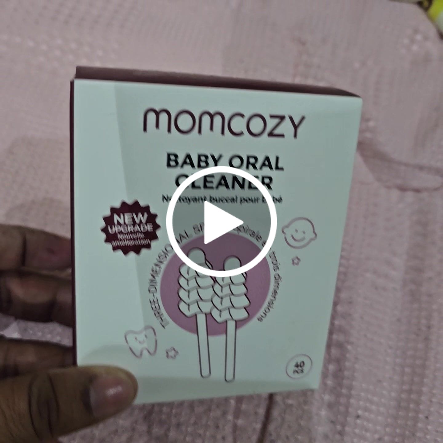 Customer video review of Momcozy Tongue Cleaner for Baby - 40 pcs