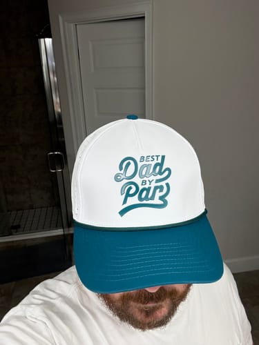 Customer photo review of Best Dad By Par Hat White