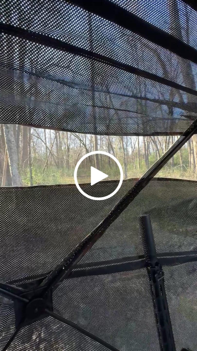 Customer video review of VisX/VisMax See Through Hunting Blind, Pop Up Ground Deer Blind