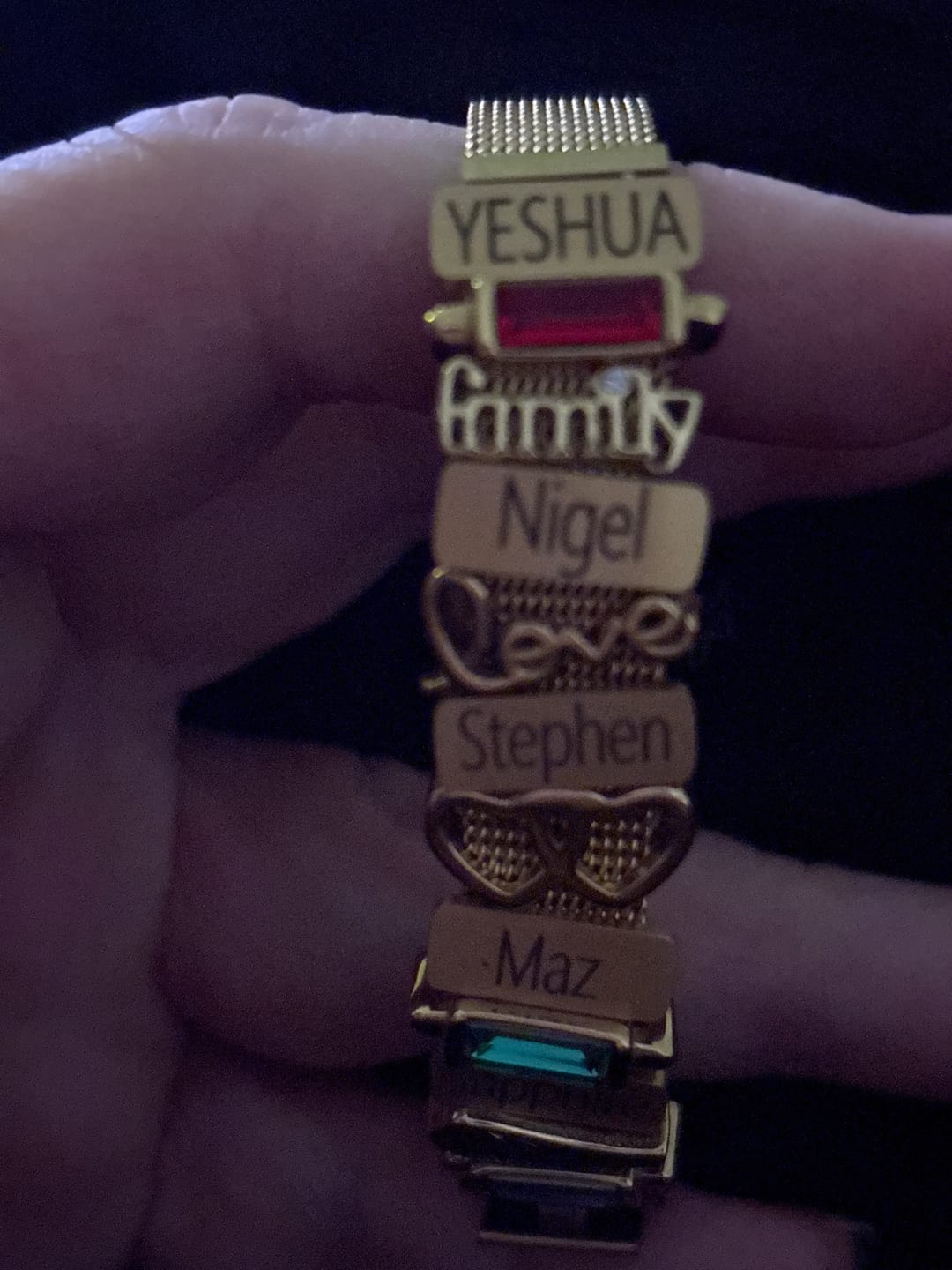 Customer photo review of Mesh charm family gold