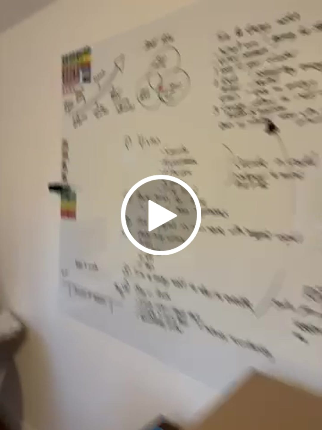 Customer video review of FlexiStick Self-Adhesive Magnetic Whiteboard Wallpaper