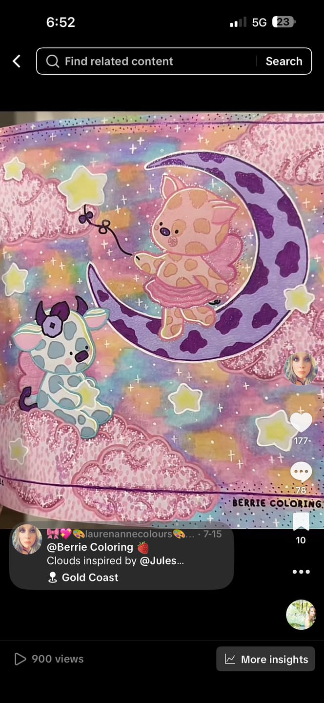 Customer photo review of Ohuhu Glitter Metallic Marker Pens (Australia Domestic Shipping)