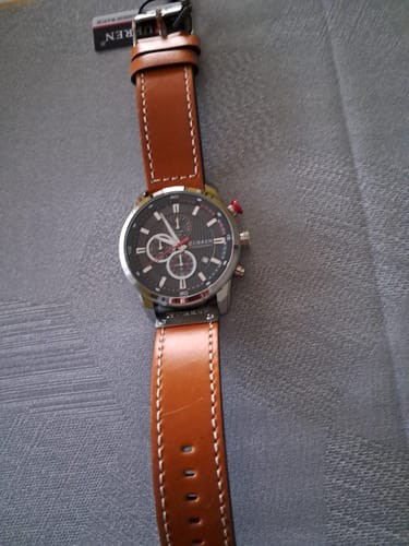Customer photo review of Curren Istanbul® orologio uomo pelle