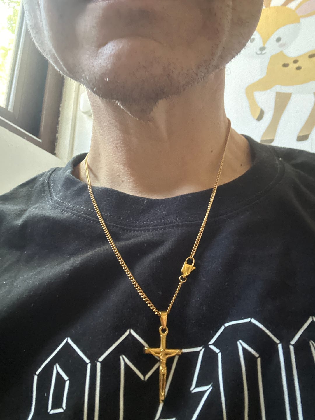 Customer photo review of Cross Minimal Pendant Oro