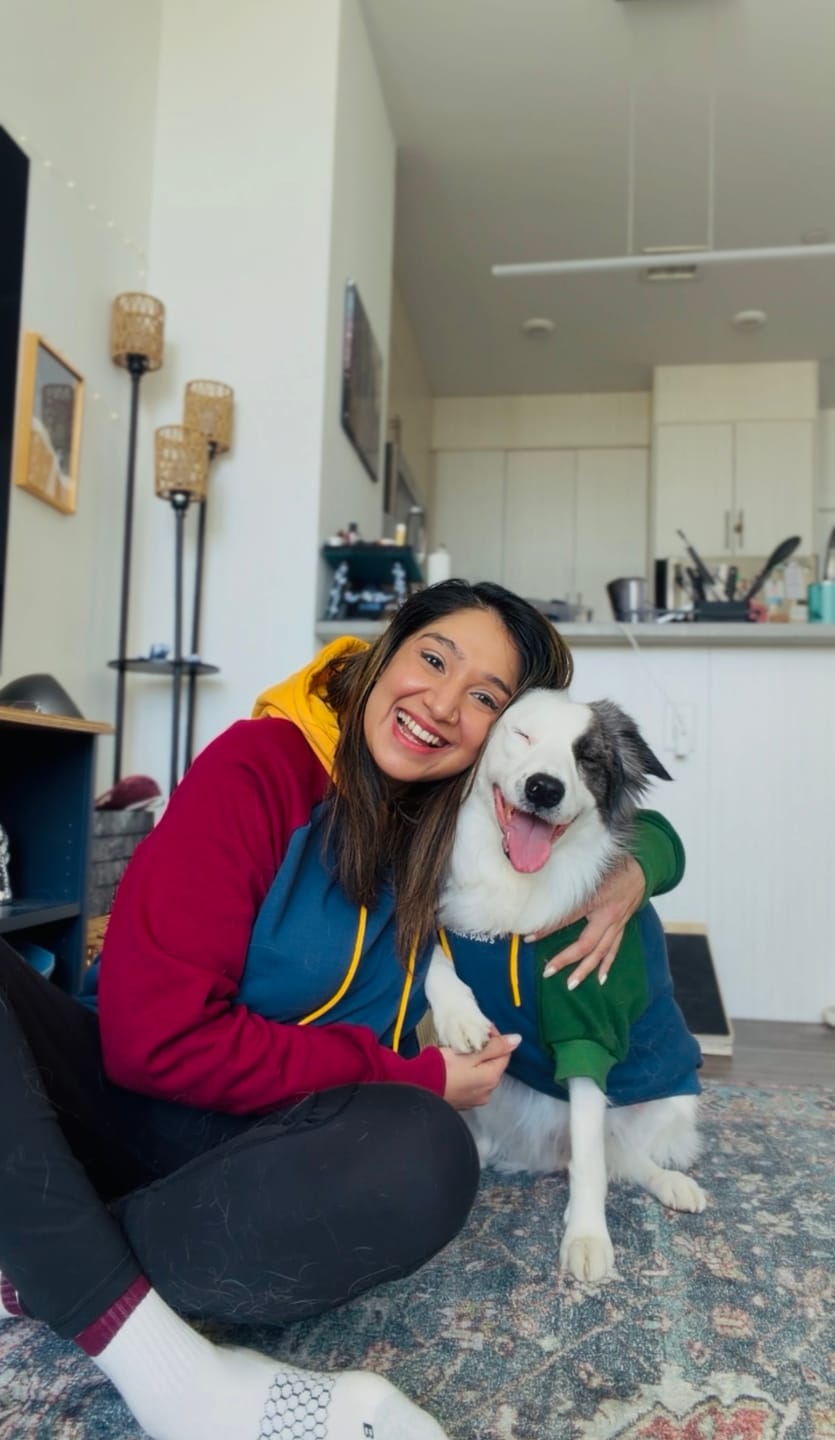 Customer photo review of Color Block Human Hoodies