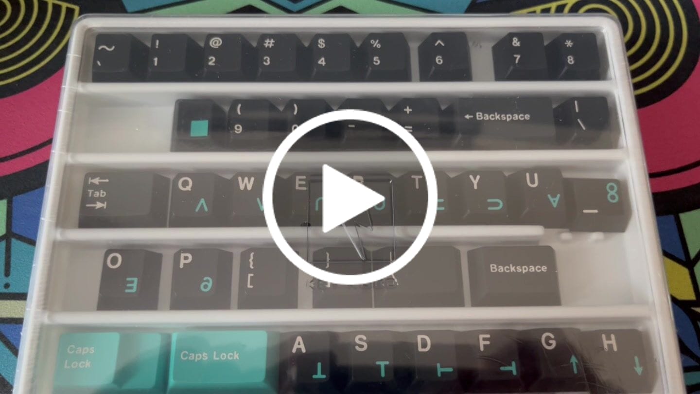 Customer video review of KEYKOBO DOLCH ABS TRIPLE-SHOT KEYCAP SET INSTOCK