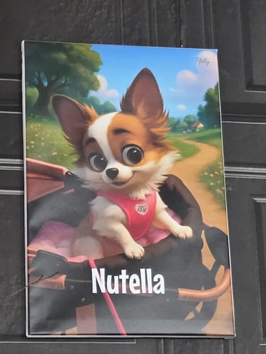 Customer photo review of Dein Haustier als Cartoon - Individuelle Leinwand