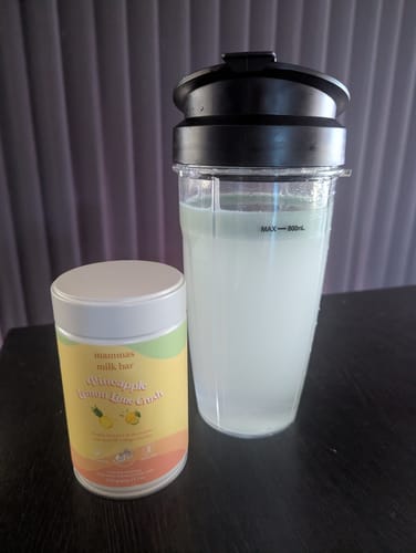 Customer photo review of Pineapple Lemon & Lime Crush Hydration Electrolyte Drink with Verisol® Collagen