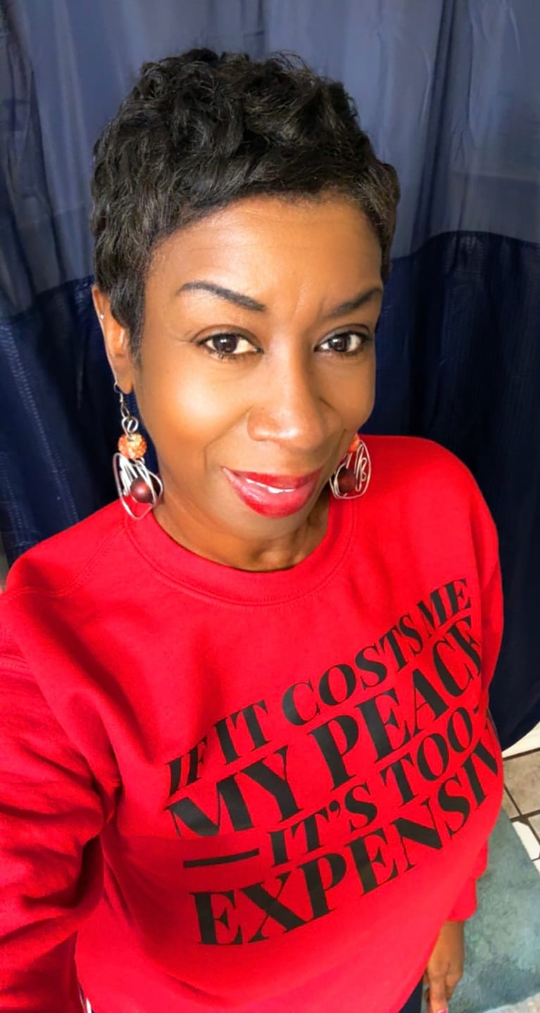 Customer photo review of It's Too Expensive Sweatshirt