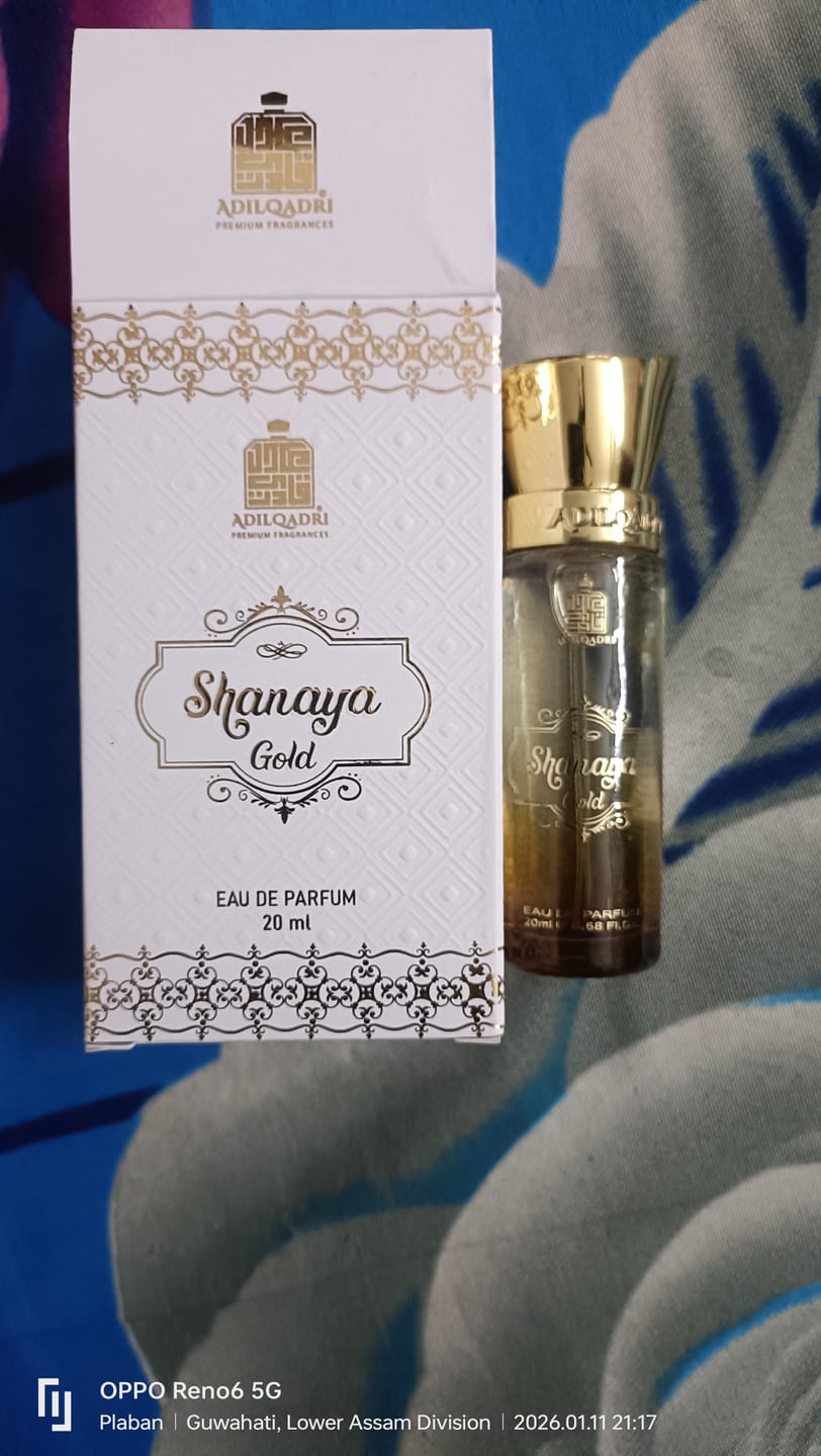 Customer photo review of Shanaya Gold Gourmand Perfume Spray 20ml