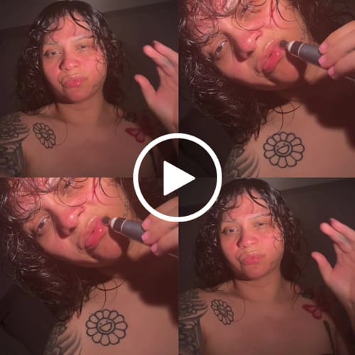 Customer video review of 2X Extreme lip filler pen with TINT