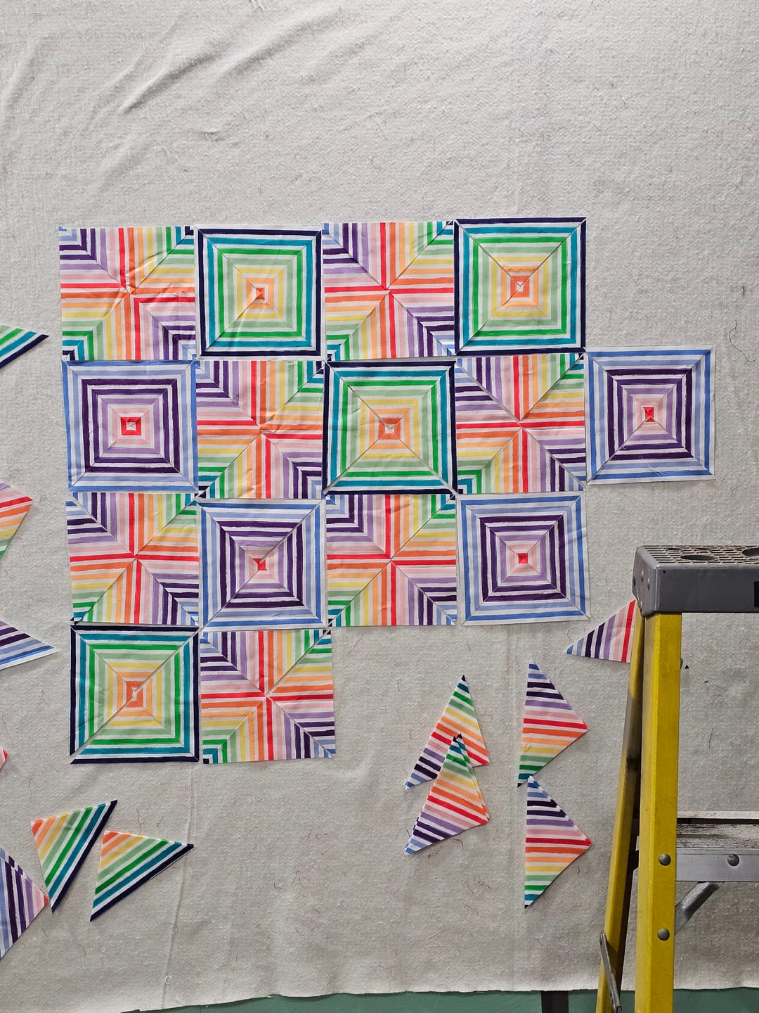 Customer photo review of Over the Rainbow Stripes Fabric